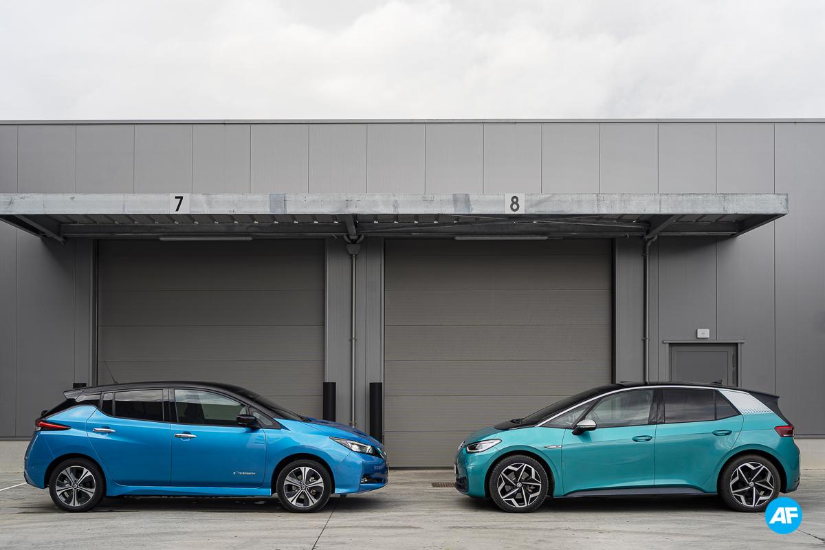 Volkswagen ID.3 58 kWh vs Nissan Leaf e+ test 2021