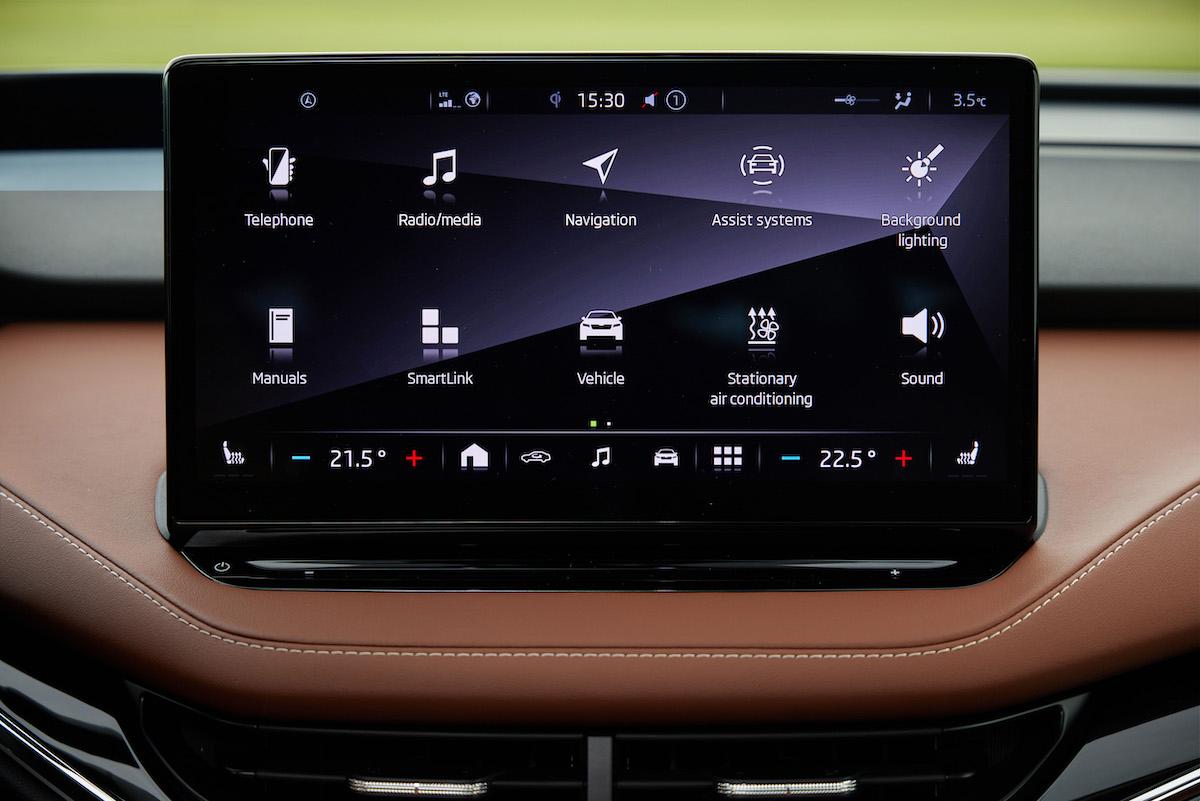 Skoda Enyaq iV infotainment 2022