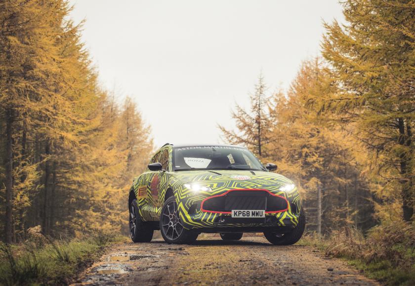 aston martin dbx SUV teaser 2018