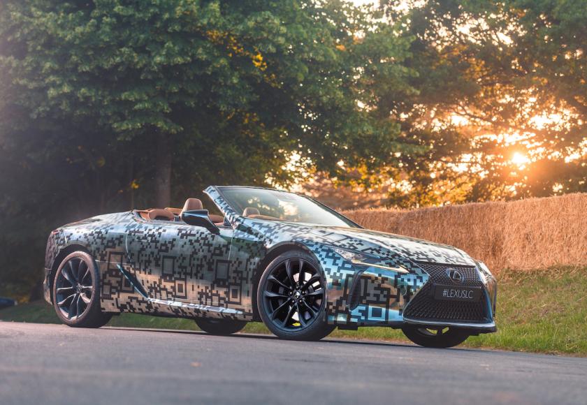 lexus lc convertible teaser 2019