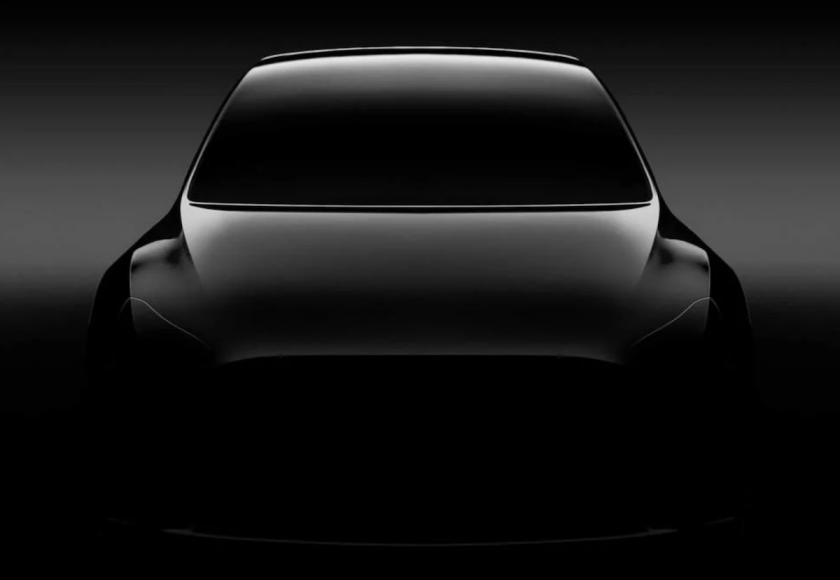 tesla model y teaser