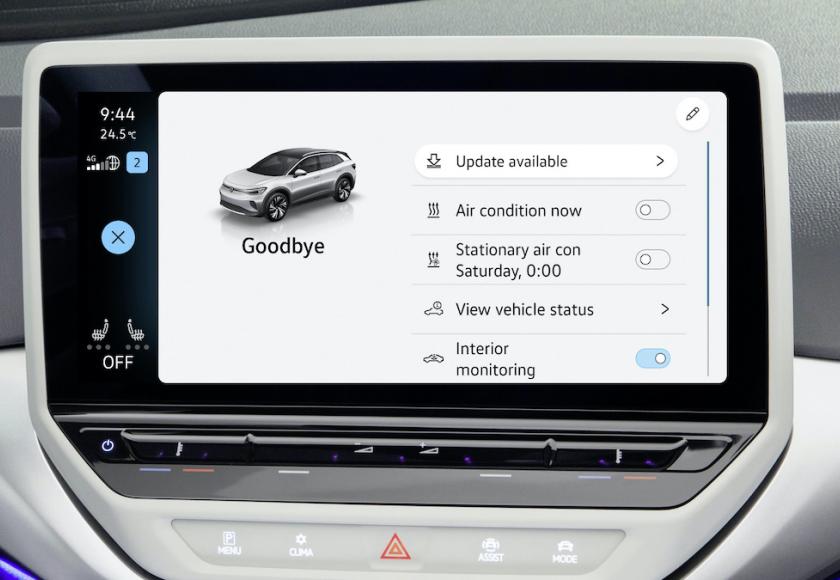 Volkswagen ID.3 ID.4 over the air update