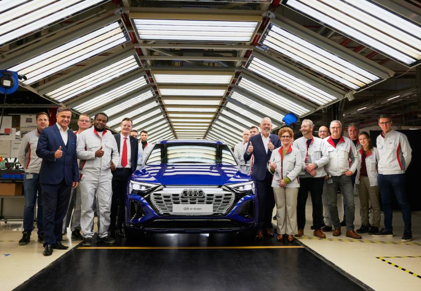 Audi Q8 e-tron production Brussels 