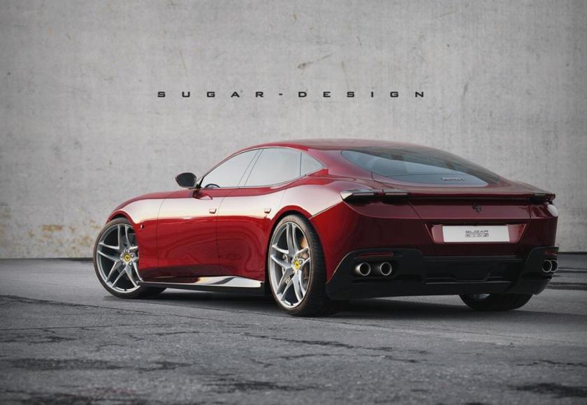 Ferrari Sedan Roma Quattroporte Render 2022