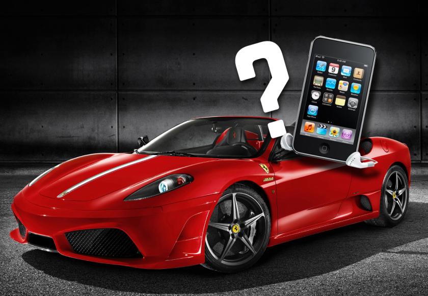 Ferrari Ipod Touch ingebouwd