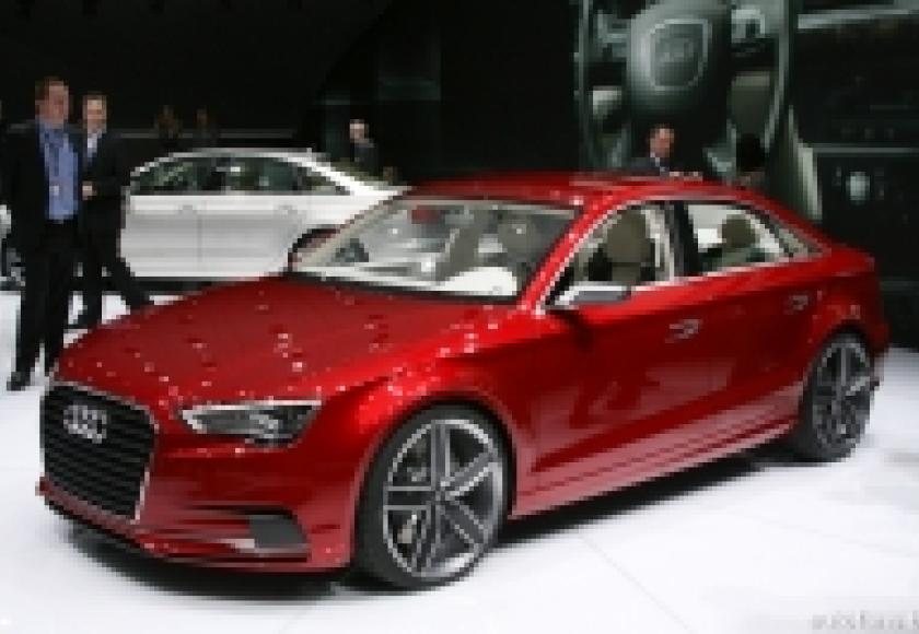 Audi A3 sedan Concept live in Genvève