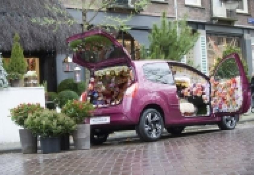 Flower Power in de Renault Twingo