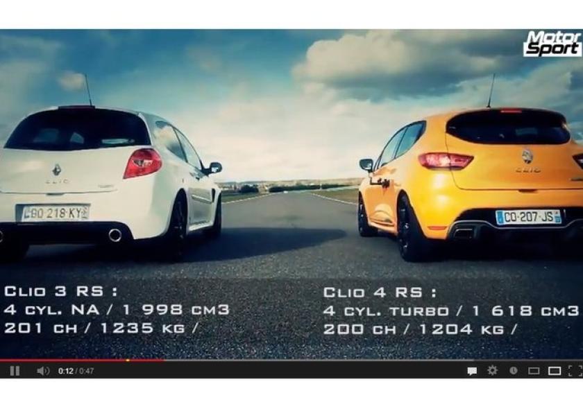 Videotip: Clio IV RS ontmoet zijn voorganger Clio III RS